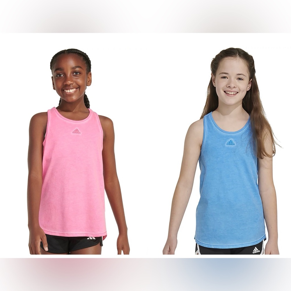 2 Girls XL Adidas Tanks
